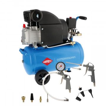 Kompresor HL 310-25 + set od 16 pneumatskih dodataka