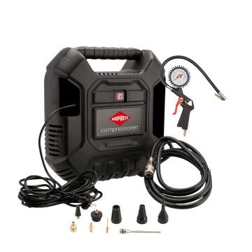 Mali kompresor bez ulja u torbi HLO 180 8 bar 1.5 KM/ 1.1 kW 150 l/min + set pribora