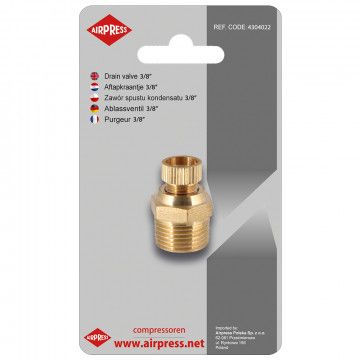 Ventiil za ispuštanje kondenzata 3/8" za kompresore 24 l