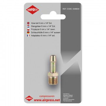 Priključak za crijevo 6 mm x 1/4" GZ