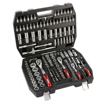 Set ključeva s nastavcima + ulošci - 171 element - u kutiji