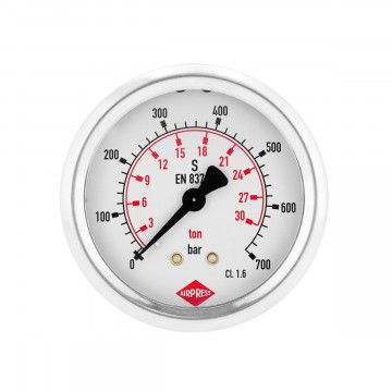Manometar za hidraulične pressove 20-30 ton glicerin fi 50mm - dvostruka skala